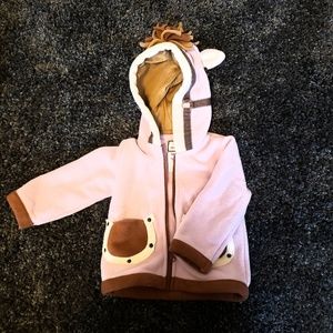 Girl's Pink Horse Jacket